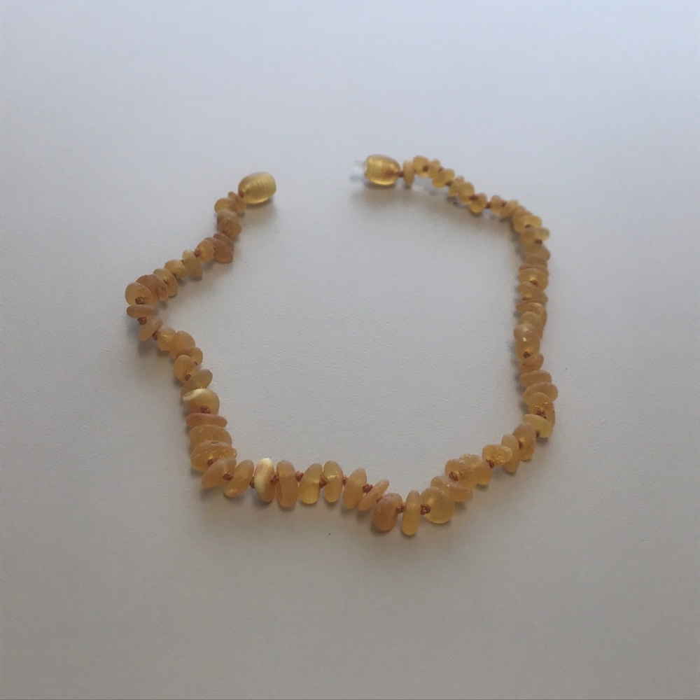 Baltic amber teething necklace